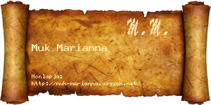 Muk Marianna névjegykártya