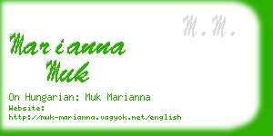 marianna muk business card